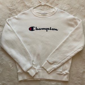White champion crewneck